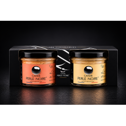 Duo Crémeux Esturgeon & Truite – Caviar Perle Noire (24)