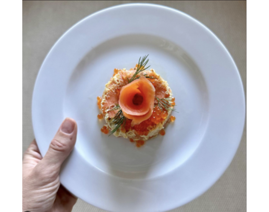 Troquez le saumon fumé