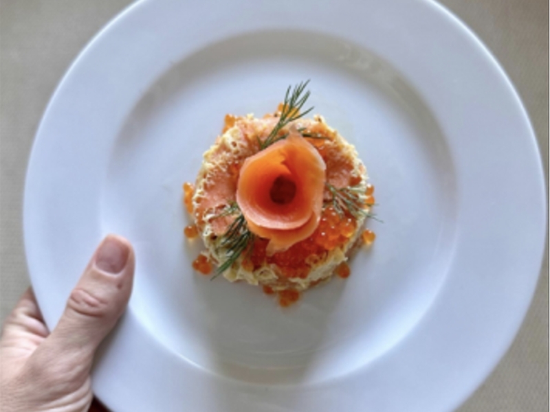 Troquez le saumon fumé